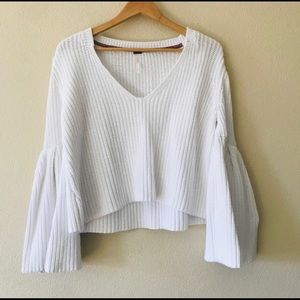 Free People Damsel Bell Sleeve Sweater